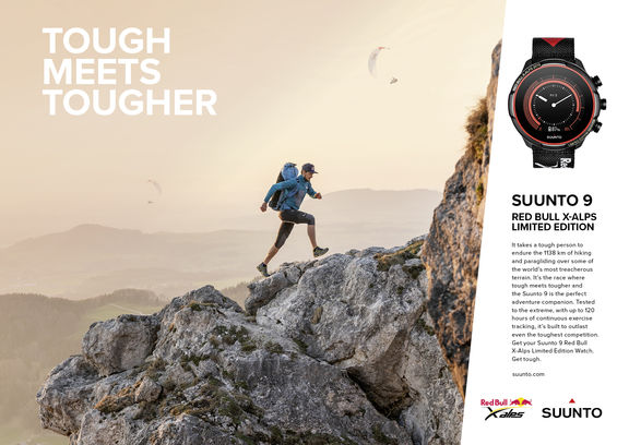 Paul Guschlbauer Suunto 9 watch Red Bull X-Alps