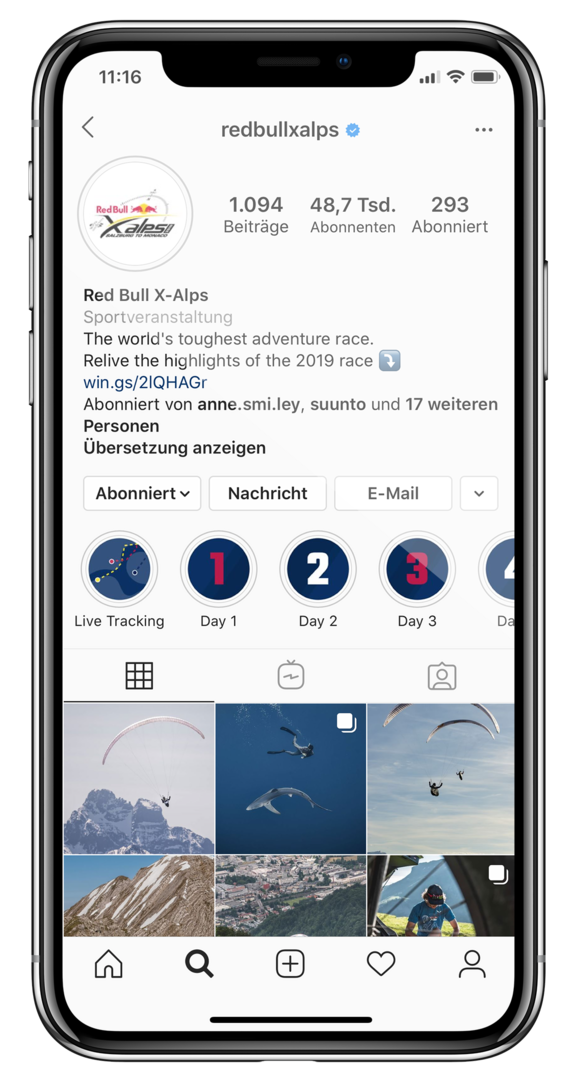 red bull x alps instagram