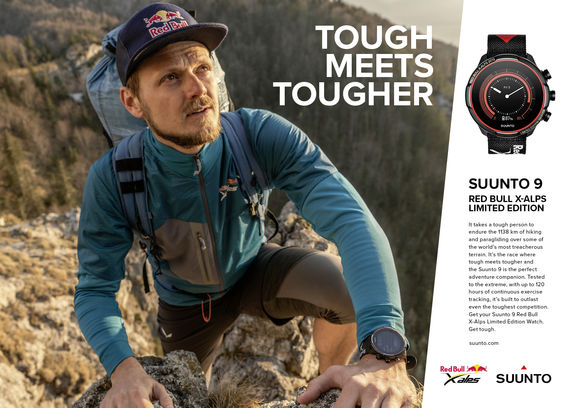 Paul Guschlbauer Suunto 9 watch Red Bull X-Alps