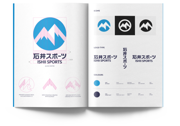 ishii sports zooom projects logo workings Mockup3