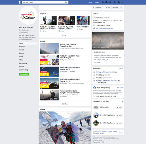 red bull x alps facebook