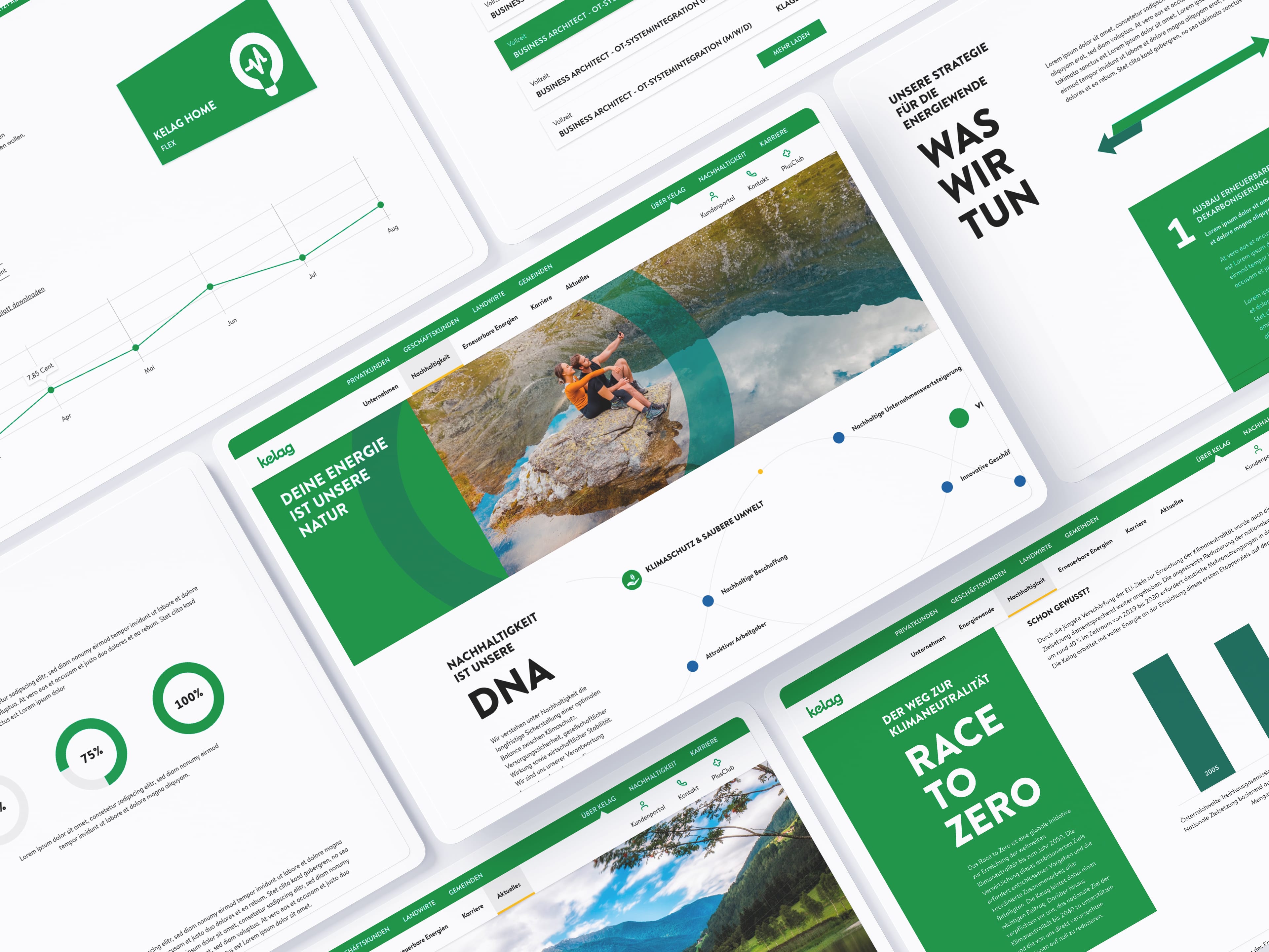 kelag website mockup