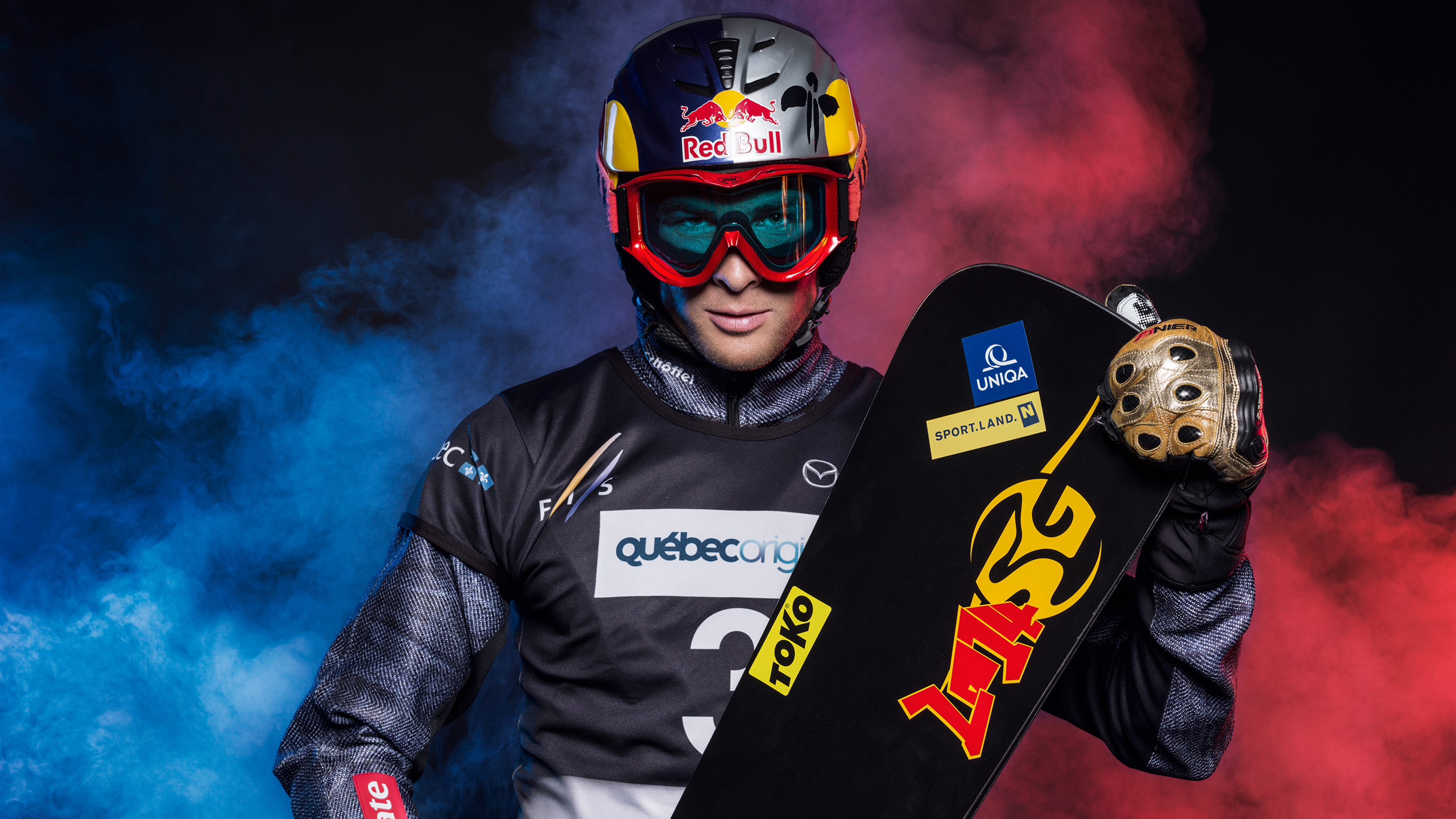 Горнолыжники Red bull